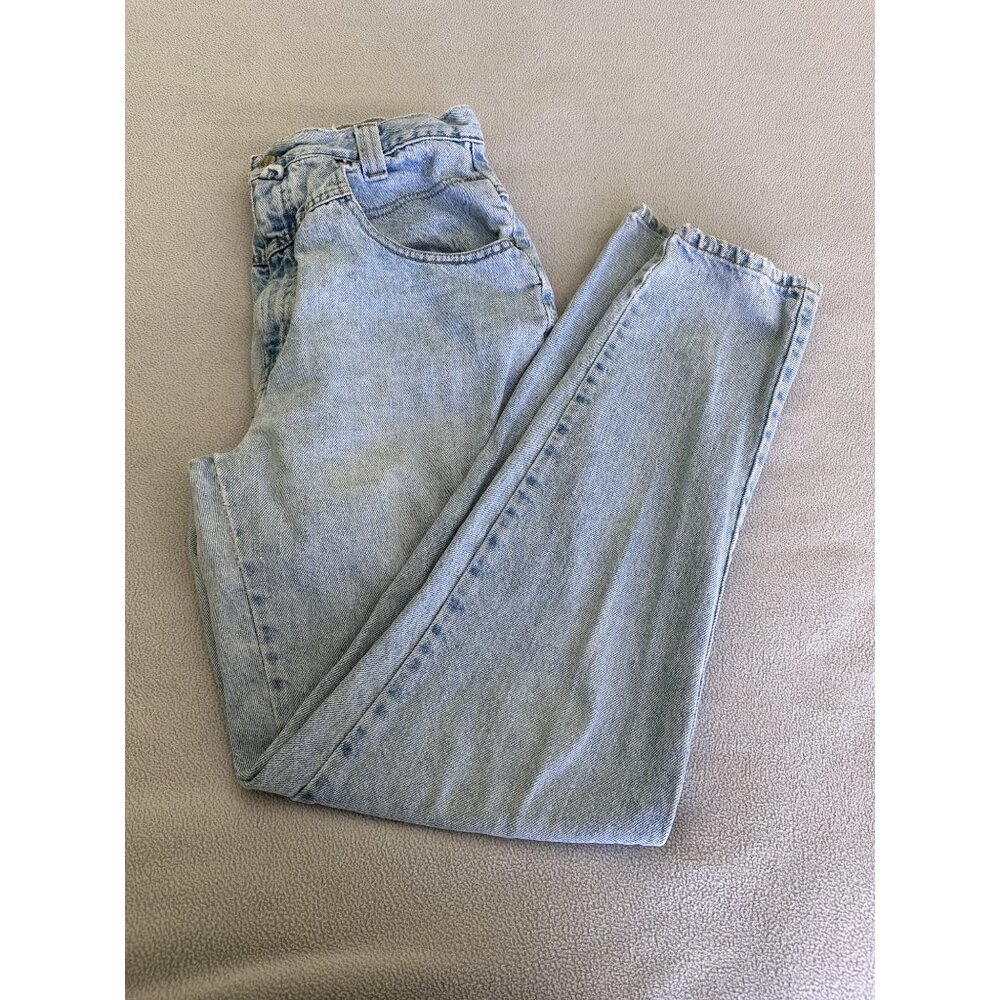 Vtg Sasson Jeans Womens 12 Acid Wash High Waist Mom Denim Tapered 80s Pants 90s